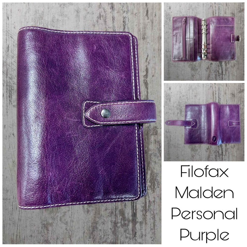 Filofax Malden Purple Personal Notebook